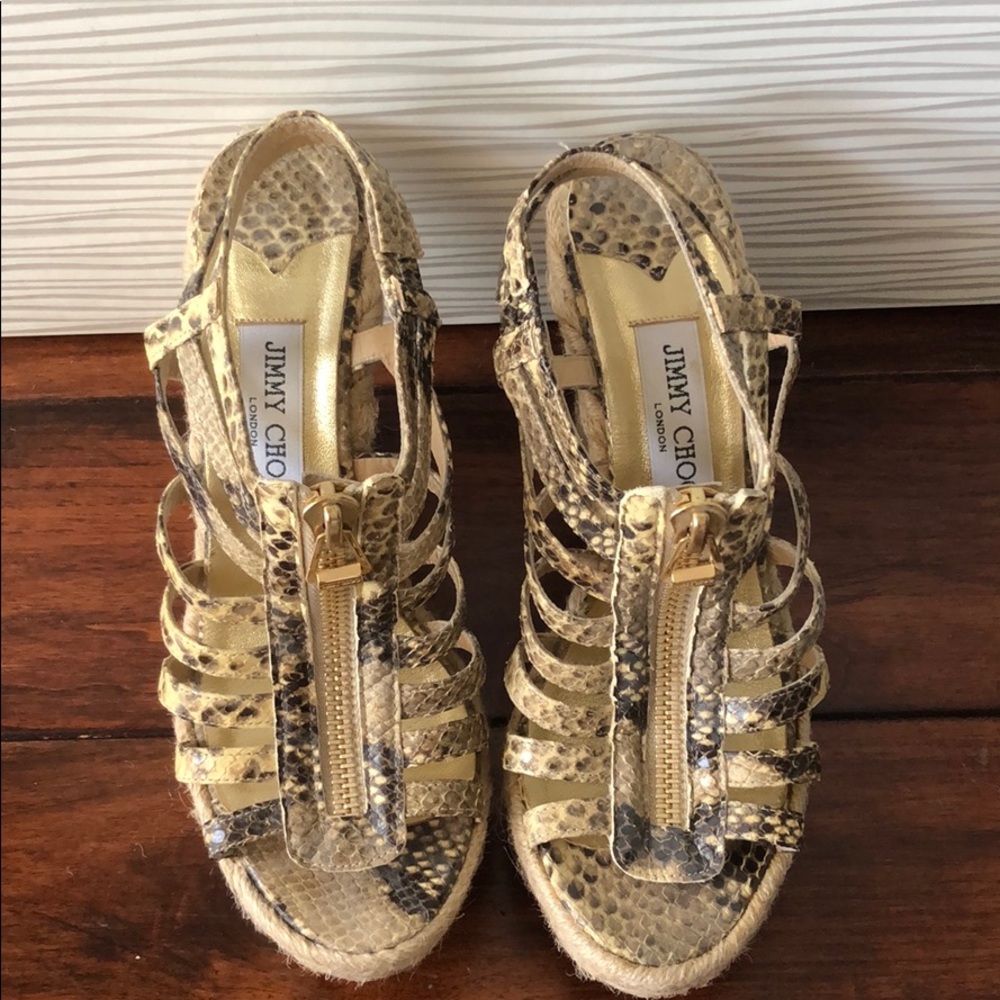 Jimmy Choo Python Cage Espadrilles - image 2